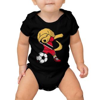 Dab Golden Retriever Trinidad And Tobago Soccer Fan Football Baby Onesie | Mazezy