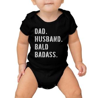 Dad Bald Guy Gifts From Daughter Son Wife Baby Onesie | Mazezy CA