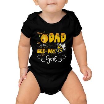 Dad Of The Bee Day Girl Hive Party Birthday Sweet Baby Onesie | Mazezy