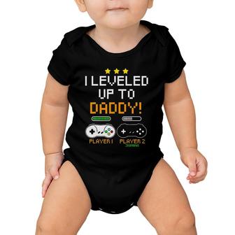 Daddy Gamer Player Progress Bar Gaming Baby Announcement Baby Onesie | Mazezy