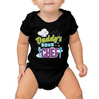 Daddy's Sous Chef Kid's Cooking Baby Onesie | Mazezy