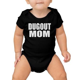 Dugout Mom Mother's Day Gift Baby Onesie | Mazezy