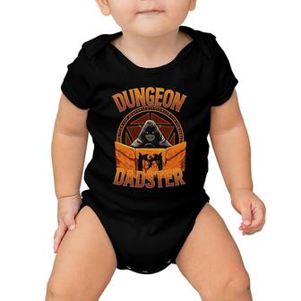 Dungeon Dadster Rpg Gamer Dice Roll Master Baby Onesie | Mazezy