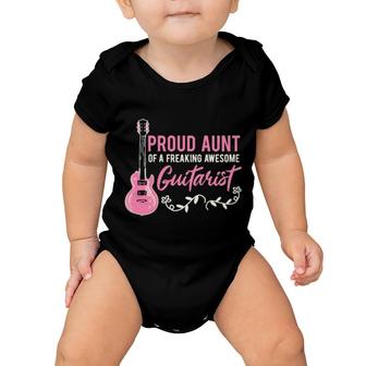 Electric Guitar Player Guitarist Aunt Musician Music Band Baby Onesie | Mazezy