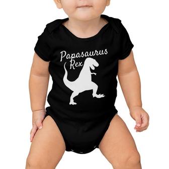 Father's Day Gift From Wife Son Daughter Kids Papasaurus Baby Onesie | Mazezy