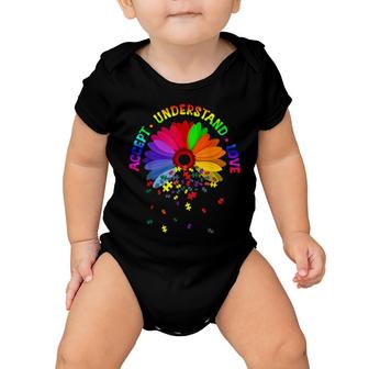 Floral Autism Awareness Daisy Flower For Mom Baby Onesie | Mazezy