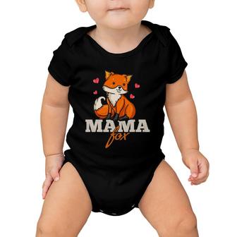 Foxes Mama Mom Mother's Day Baby Onesie | Mazezy