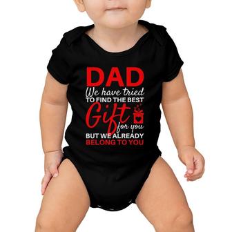 Funny Father's Day Gift From Daughter Son Wife For Dad Baby Onesie | Mazezy