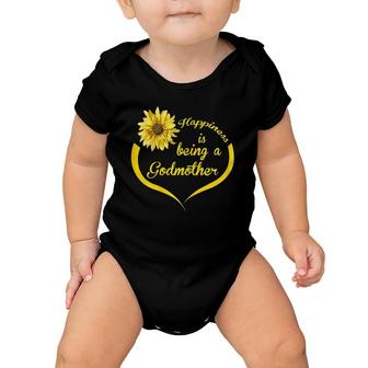 Godmother Gift Happiness Is Being A Godmother Baby Onesie | Mazezy