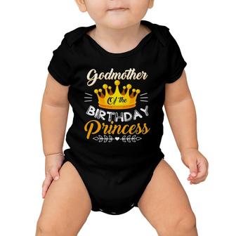 Godmother Of The Birthday Princess Bday Party Baby Onesie | Mazezy