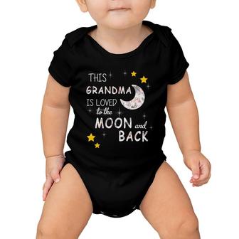 Grandma Is Loved To The Moon And Back Baby Onesie | Mazezy