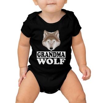 Grandma Wolf Grandmother Gift Baby Onesie | Mazezy