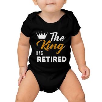 Grandpa Funny King Retired Baby Onesie | Mazezy