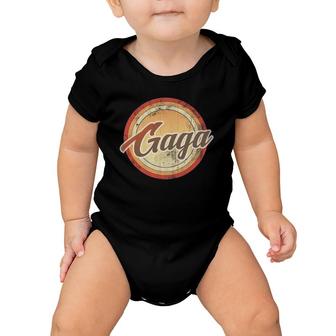 Graphic 365 Gaga Vintage Mothers Day Funny Grandma Gift Baby Onesie | Mazezy
