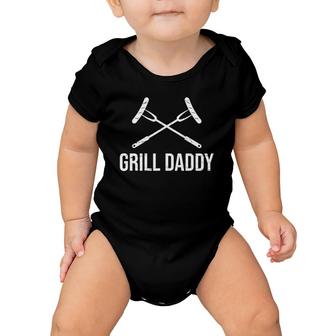Grill Daddy Funny Fathers Day Gift Grillfather Grill Dad Baby Onesie | Mazezy