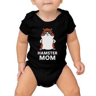 Hamster Mom Funny Hamster Mom Baby Onesie | Mazezy