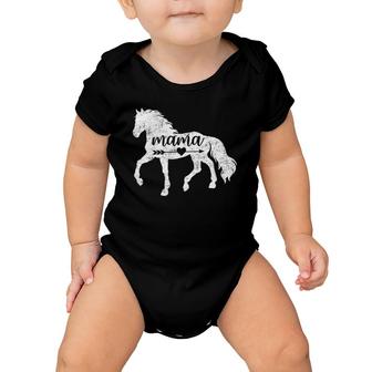 Horse Mama Funny Horse Lover Mom Mother's Day Baby Onesie | Mazezy