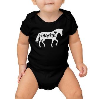 Horse Mama Mothers Day Mom Lover Baby Onesie | Mazezy