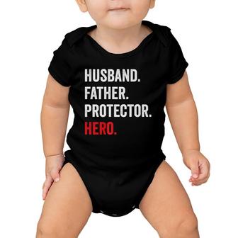 Husband Father Protector Hero Baby Onesie | Mazezy