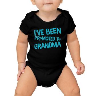 I've Been Promoted To Grandma Cute Grandmother Baby Onesie | Mazezy
