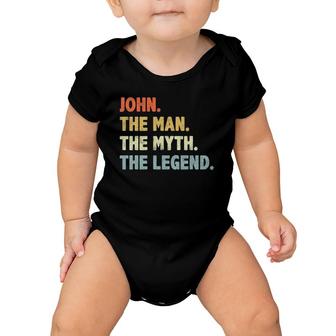John The Man Myth Legend Father’S Day Gift For Papa Grandpa Baby Onesie | Mazezy