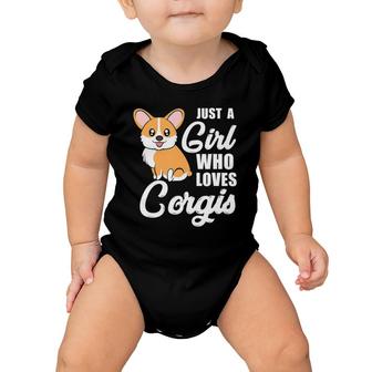 Just A Girl Who Loves Corgis Corgi Mama Baby Onesie | Mazezy