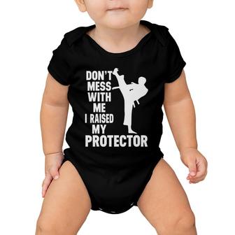 Karate Mom Cute Mother Martial Arts Gift Baby Onesie | Mazezy