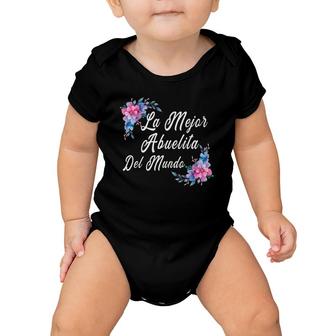 La Mejor Abuelita Del Mundo Spanish Mothers Gifts Baby Onesie | Mazezy