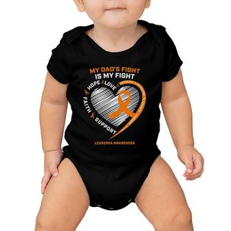 Leukemia Awareness Dad Men Women Gifts Leukemia Awareness Baby Onesie | Mazezy