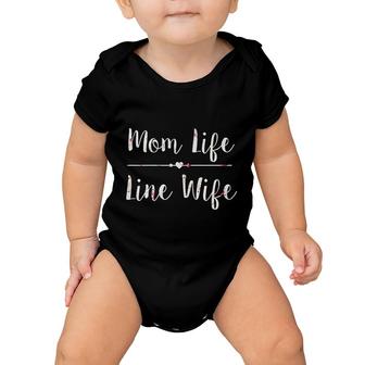 Lineman Mom Life Line Wife Funny Baby Onesie | Mazezy