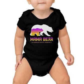 Mama Bear Autoimmune Hepatitis Awareness For Women Men Baby Onesie | Mazezy