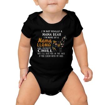 Mama Llama Bear For Women Gifts Momma Stuff Tops Strong Mom Baby Onesie | Mazezy