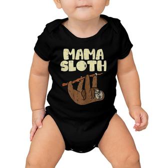 Mama Sloth Funny Mothers Day Animal Lover Mom Mommy Women Baby Onesie | Mazezy
