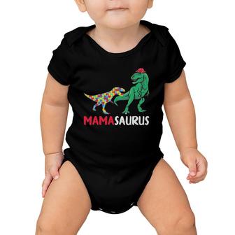 Mamasaurus Mama Dinosaur Autism Awareness Gift Baby Onesie | Mazezy