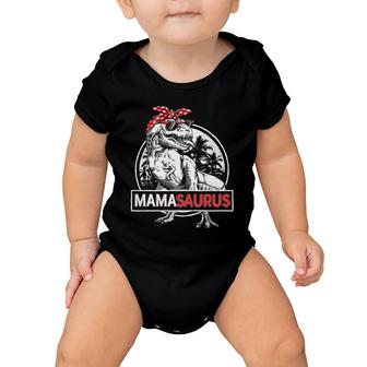Mamasaurusrex Dinosaur Funny Mama Saurus Family Matching Baby Onesie | Mazezy