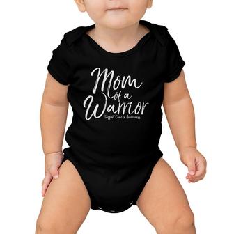 Matching Childhood Cancer Support Gifts Mom Of A Warrior Baby Onesie | Mazezy
