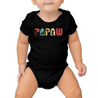 Men Vintage Hunting Papaw Father's Day Gift Grandpa Baby Onesie | Mazezy