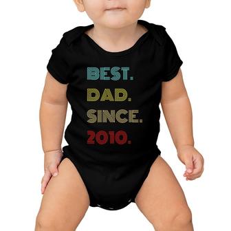 Mens Best Dad Since 2010 - Father's Day Gifts Baby Onesie | Mazezy