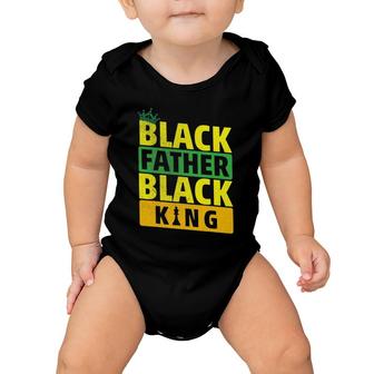 Mens Black Father Husband Dope Black Dad Black King Baby Onesie | Mazezy