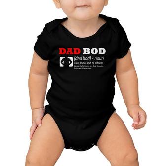 Mens Dad Bod Definition Like Some Sort Of Athlete Funny Baby Onesie | Mazezy
