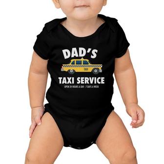 Mens Dad's Taxi Service Driving Father's Day Gift From Kids Premium Baby Onesie | Mazezy