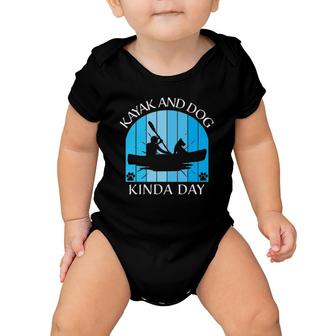 Mens Men Dad Kayak Kayaking Dog Boating Summer Clothing Graphics Baby Onesie | Mazezy