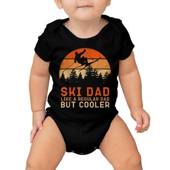 Mens Ski Dad Ski Skiing Outfit Baby Onesie | Mazezy