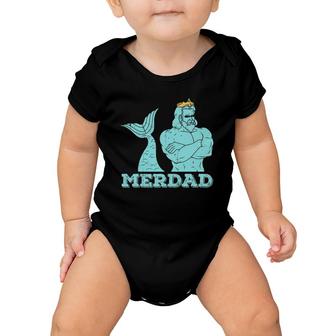 Merdad Security Merman Mermaid's Daddy Father's Day Dad Baby Onesie | Mazezy