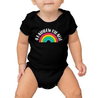 Miracle Rainbow Baby Announcement New Mom To Be Baby Onesie | Mazezy