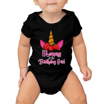 Mommy Of The Birthday Girl Mother Gifts Unicorn Birthday Baby Onesie | Mazezy