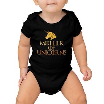 Mother Of Unicorns Unicorn Lover For Women Baby Onesie | Mazezy