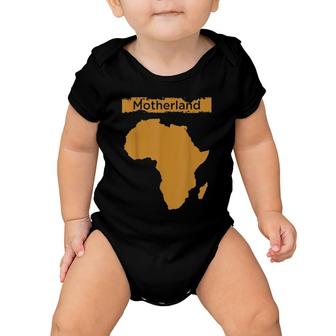 Motherland Africa Map Creative Design Baby Onesie | Mazezy