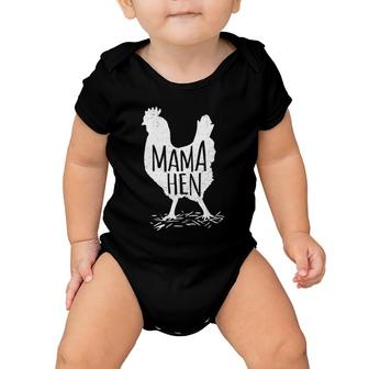 Mother's Day Mama Hen Chicken Gift Mom Farm Baby Onesie | Mazezy