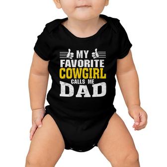 My Favorite Cowgirl Calls Me Dad Baby Onesie | Mazezy UK